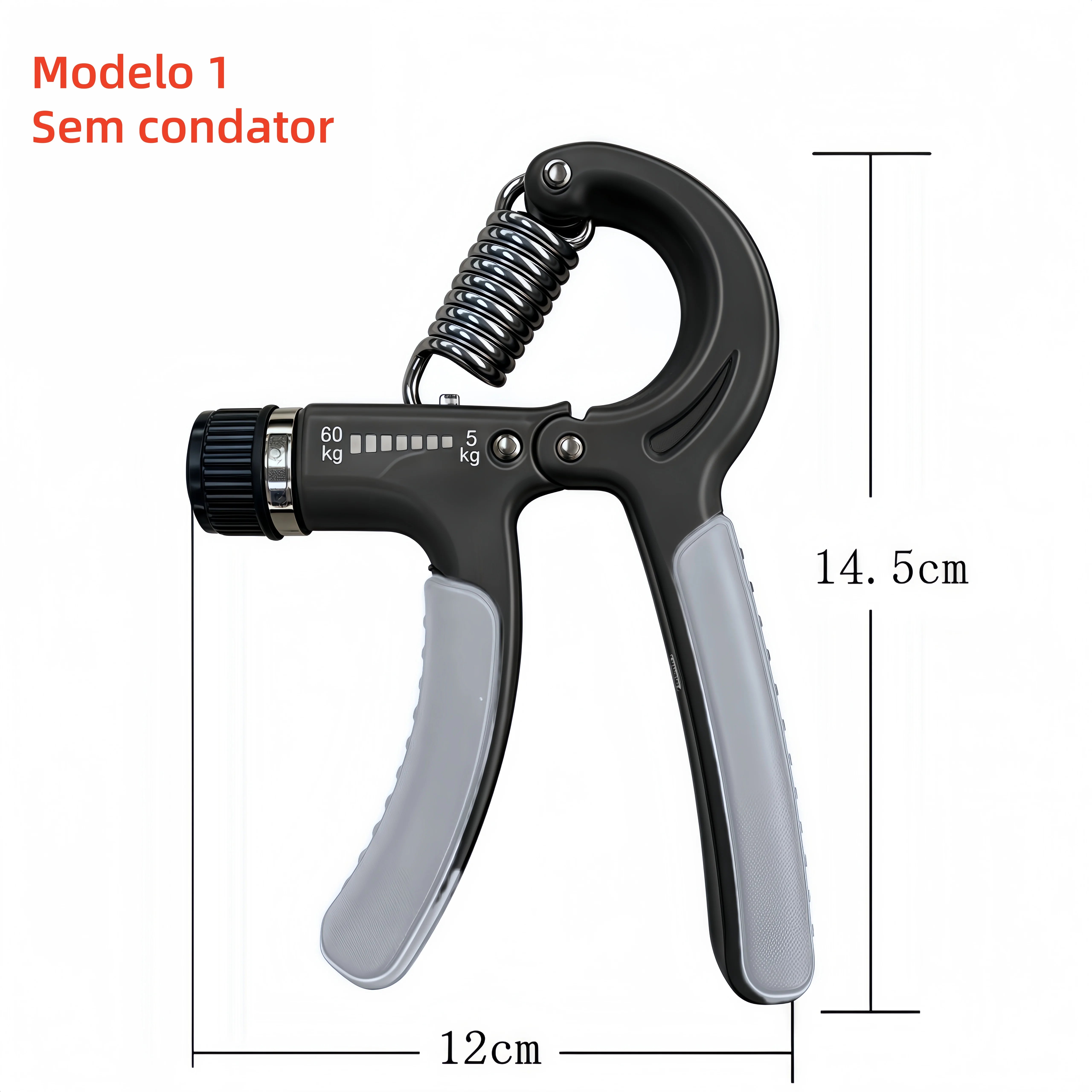 Hand Grip Fortalecedor de Mãos 5-60KG - Exercitador de Antebraço e Dedos