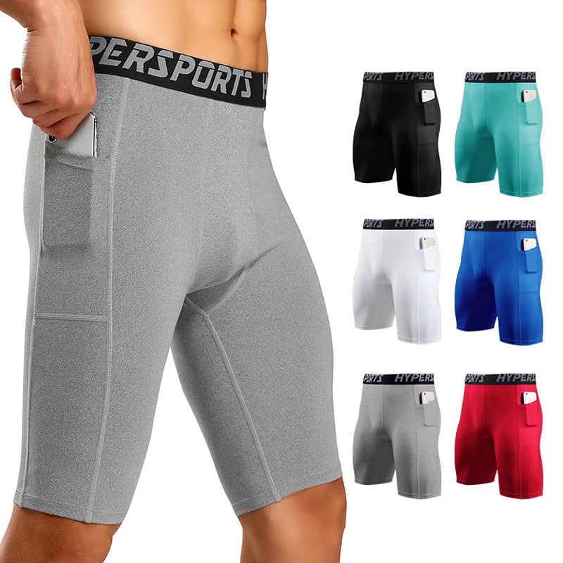 Bermuda Compressão Masculina Corrida - Short Legging Secagem Rápida