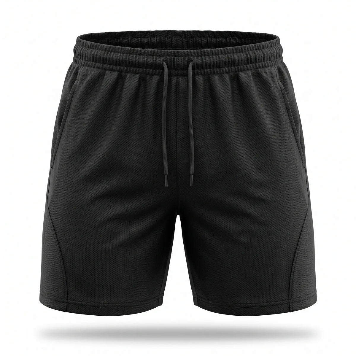 Bermuda Dry Fit Masculina Alphex Preta - Vista Frontal