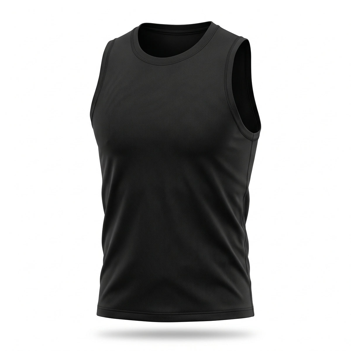 Regata Dry Fit Masculina Alphex Preta - Vista Frontal