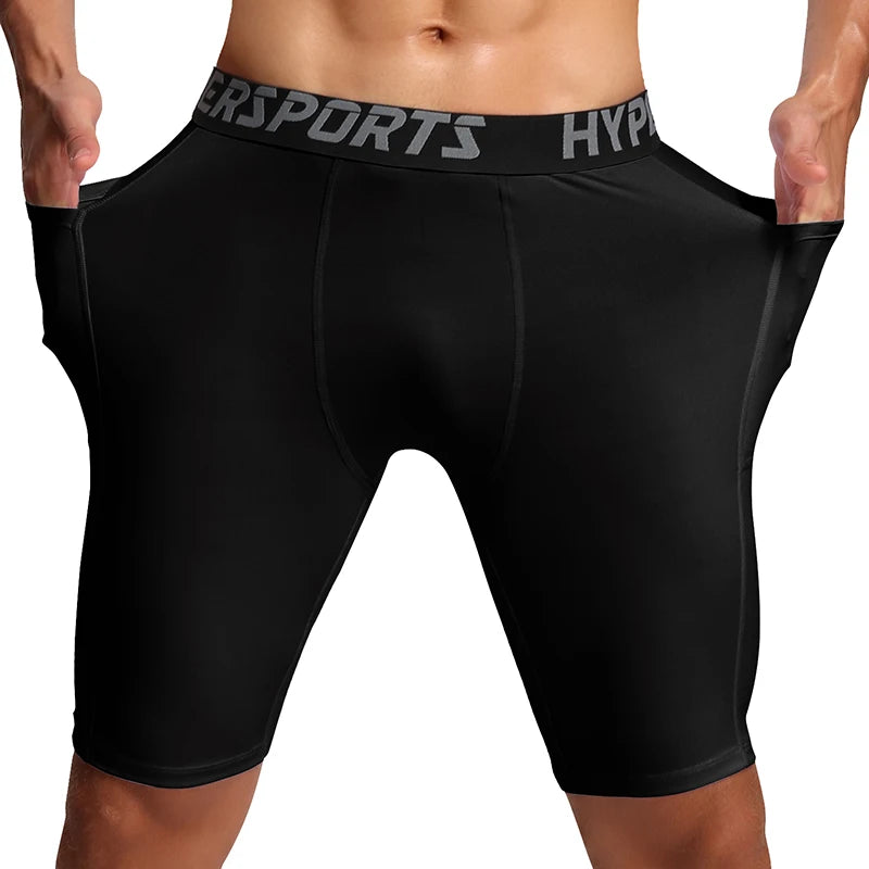 Bermuda Compressão Masculina Corrida - Short Legging Secagem Rápida