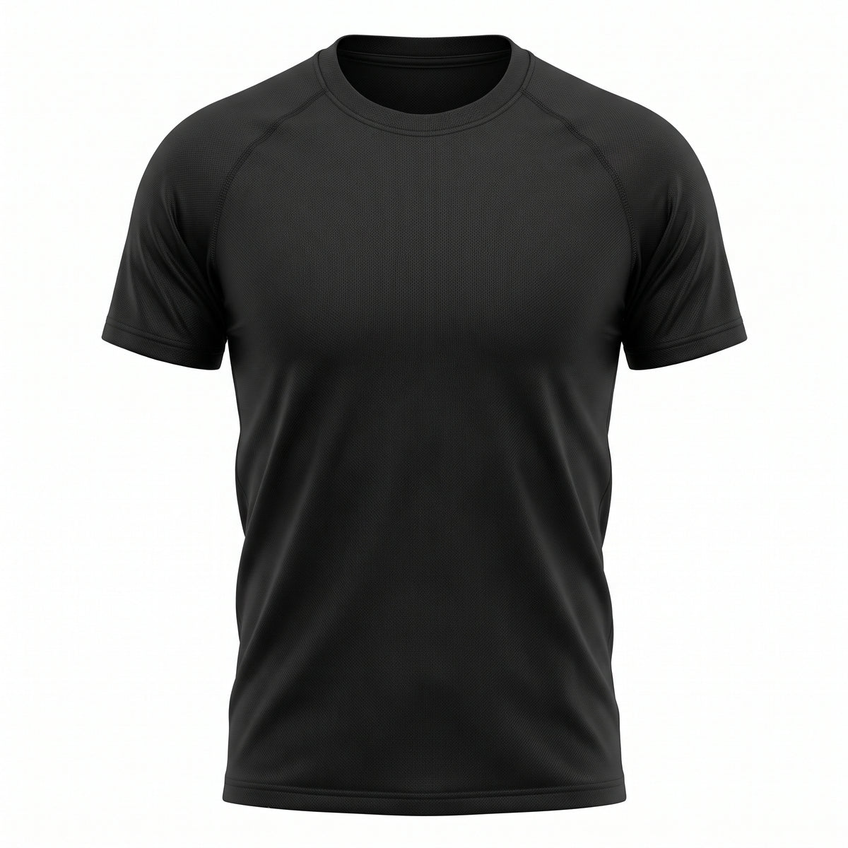 Camiseta Dry Fit Masculina Alphex Preta - Vista Frontal