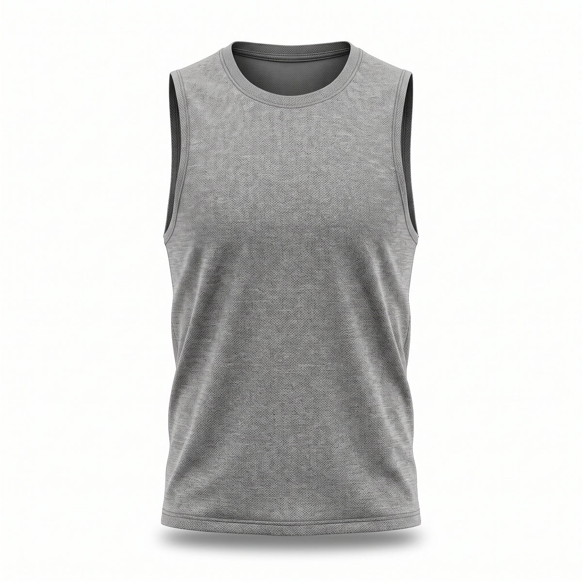 Regata Dry Fit Masculina Alphex Cinza - Vista Frontal